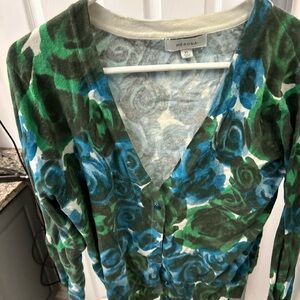 NWOT MERONA floral cardigan.